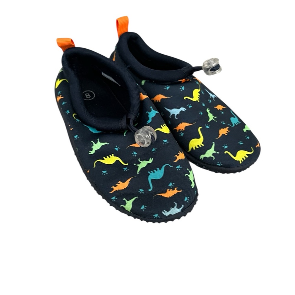 Kids navy Dinosaur Print Water Shoes